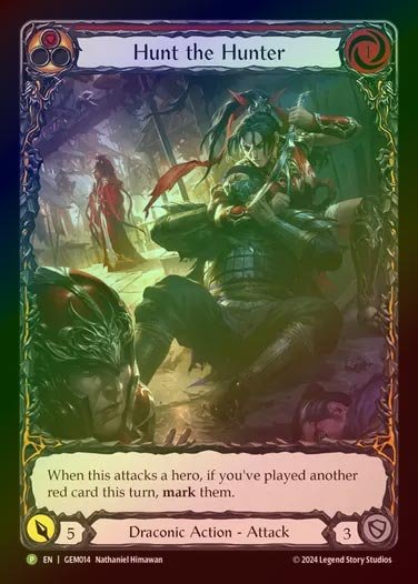 【RF】【EN】[Draconic] 狩人狩り/Hunt the Hunter (red) [GEM014-P]