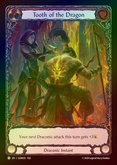 【RF】【EN】[Draconic] 竜の牙/Tooth of the Dragon (red) [GEM020-P]
