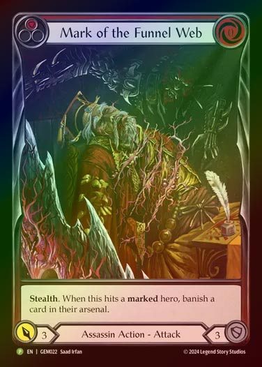 【RF】【EN】[Assassin] 凶牙の標的/Mark of the Funnel Web (red) [GEM022-P]