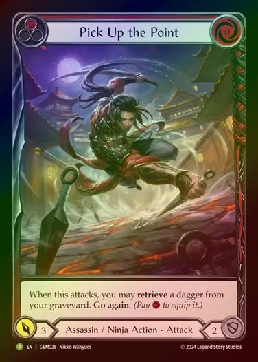 【RF】【EN】[Assassin Ninja] 刃先の回収/Pick Up the Point (red) [GEM028-P]