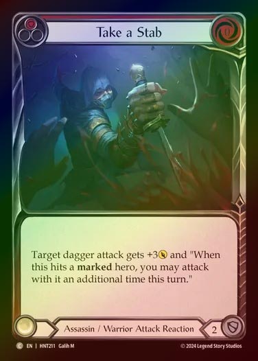 【RF】【EN】[Assassin Warrior] 切り刺し/Take a Stab (red) [HNT211-C]