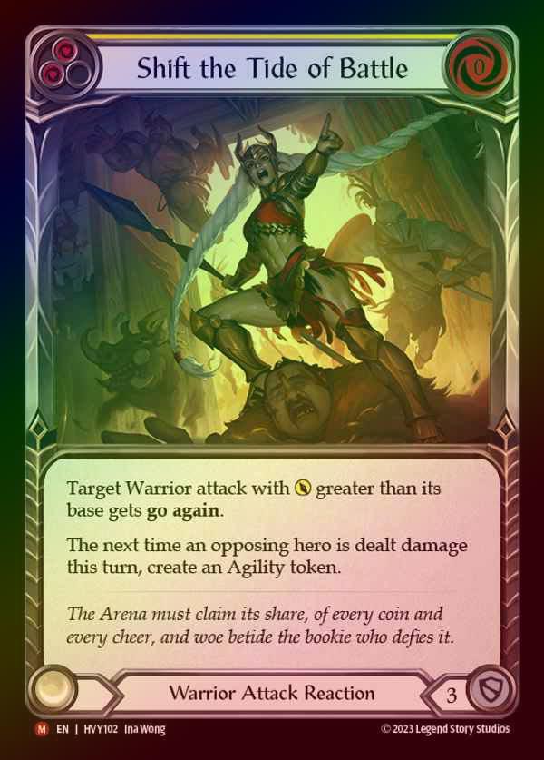 【EN】【RF】[Warrior] 戦況変化/Shift the Tide of Battle [HVY102-M] Rainbow Foil