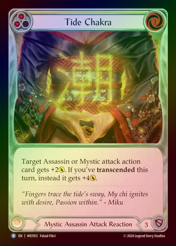 【RF】【EN】 [Mystic Assassin] 潮のチャクラ/Tide Chakra (yellow) [MST012-R]