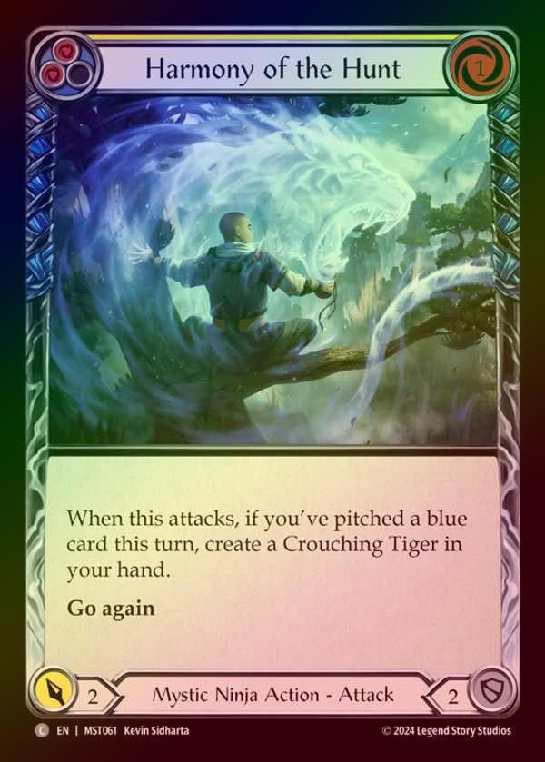 【RF】【EN】 [Mystic Ninja] 狩りの調和/Harmony of the Hunt (yellow) [MST061-C]