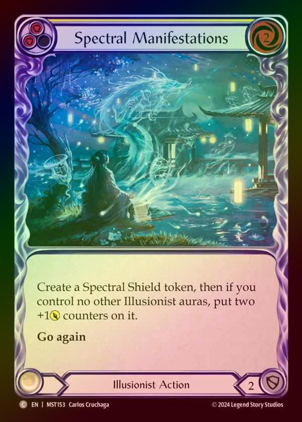 【RF】【EN】 [Illusionist] 亡霊の顕現/Spectral Manifestations (yellow) [MST153-C]
