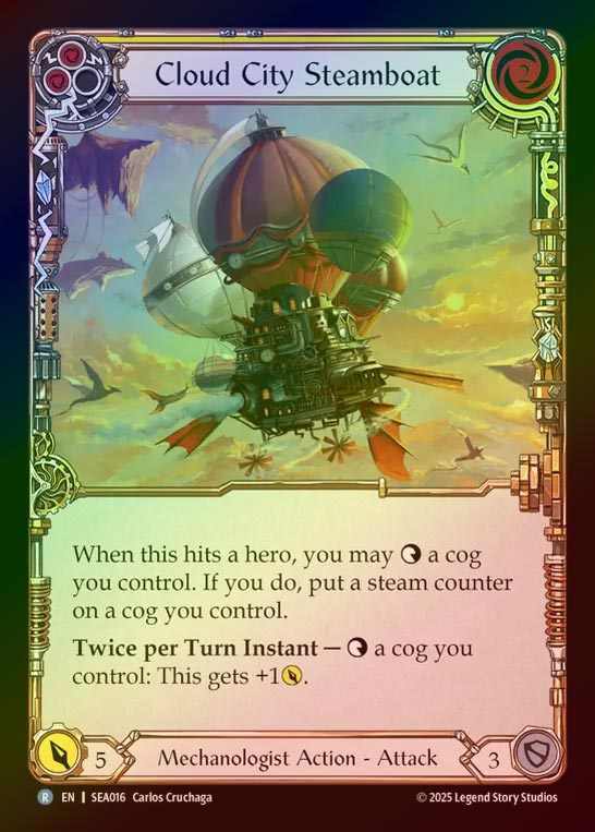 【RF】【EN】[Mechanologist] クラウドシティの蒸気船/Cloud City Steamboat (yellow)  [SEA016-R]