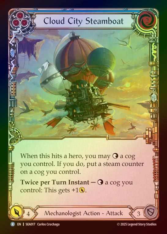 【RF】【EN】[Mechanologist] クラウドシティの蒸気船/Cloud City Steamboat (blue)  [SEA017-R]