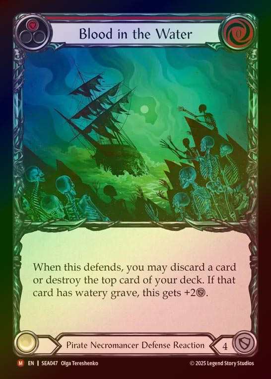 【RF】【EN】[Pirate Necromancer] 血染めの海/Blood in the Water [SEA047-M]