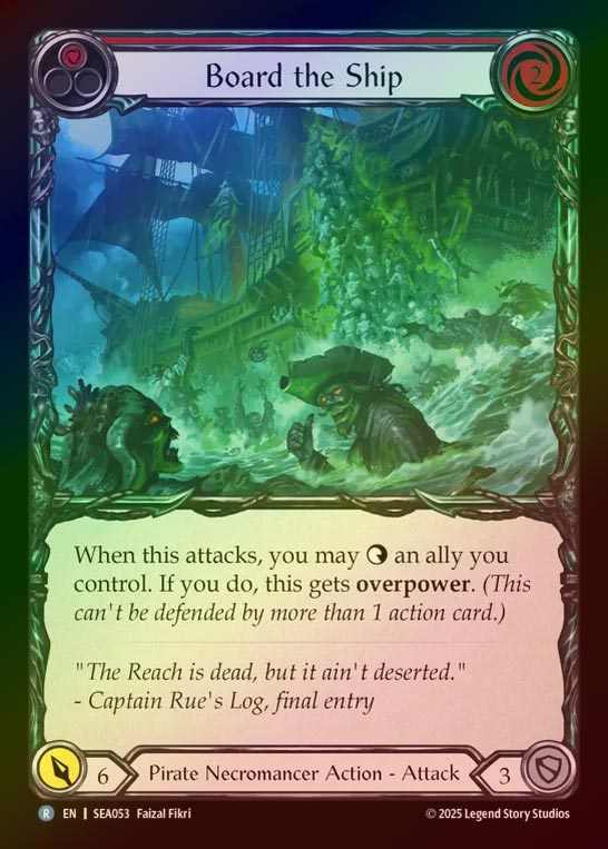 【RF】【EN】[Pirate Necromancer] 船上登り/Board the Ship (red)  [SEA053-R]