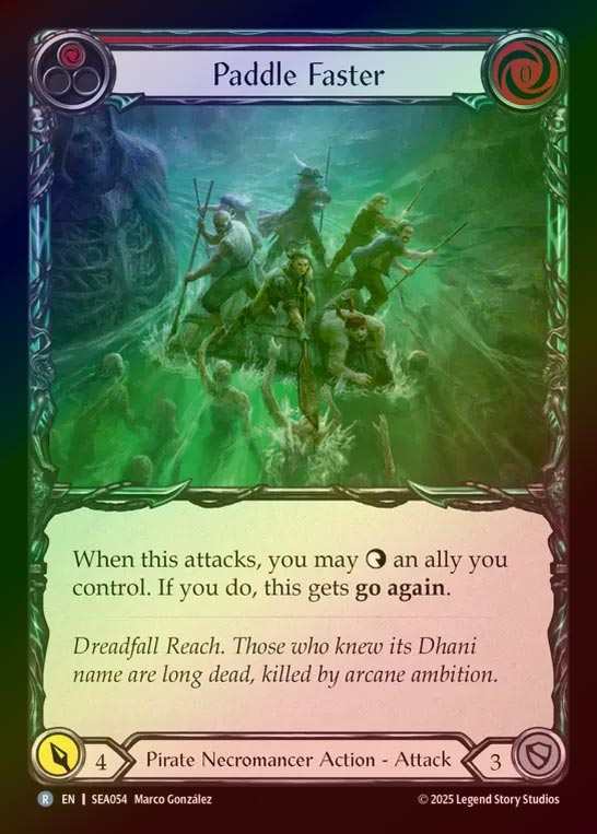【RF】【EN】[Pirate Necromancer] 急漕/Paddle Faster (red)  [SEA054-R]