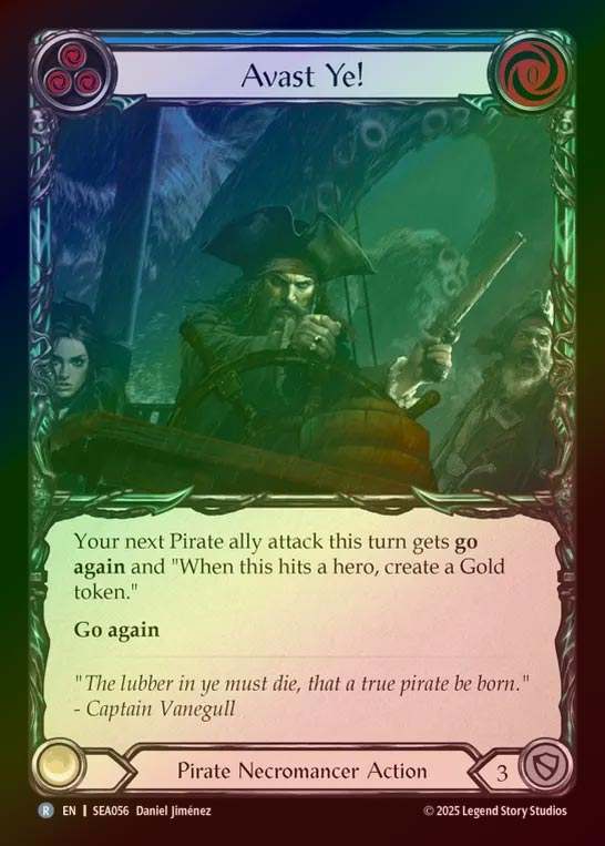 【RF】【EN】[Pirate Necromancer] 急げヨ！/Avast Ye! (blue)  [SEA056-R]