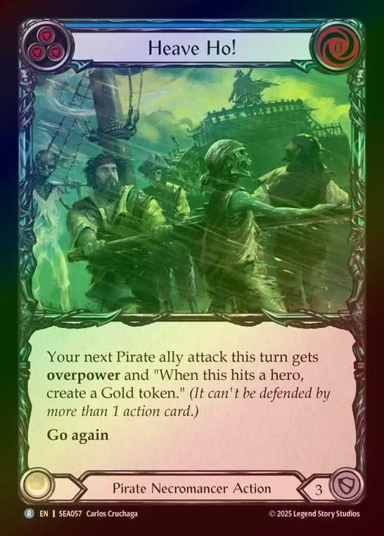 【RF】【EN】[Pirate Necromancer] ホを巻け！/Heave Ho! (blue)  [SEA057-R]
