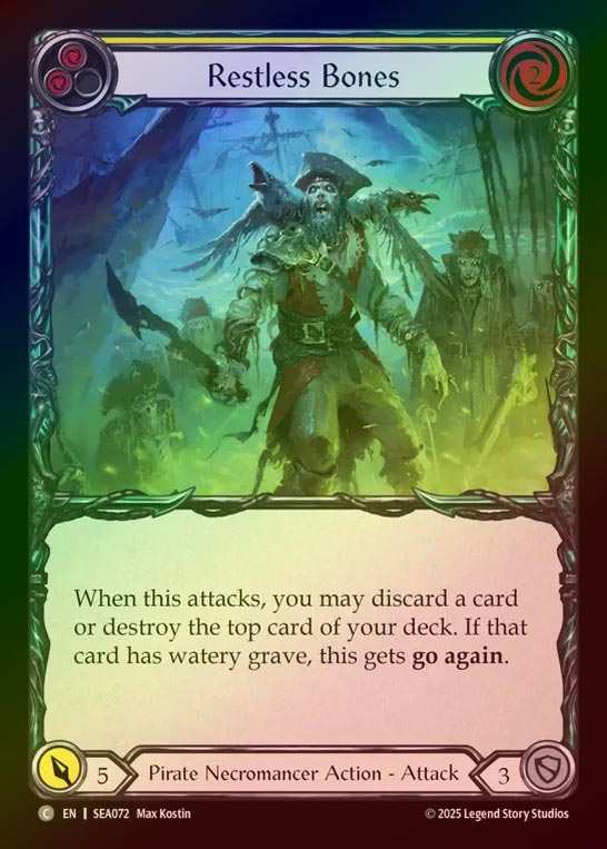 【RF】【EN】[Pirate Necromancer] 彷徨う骸骨/Restless Bones (yellow)  [SEA072-C]