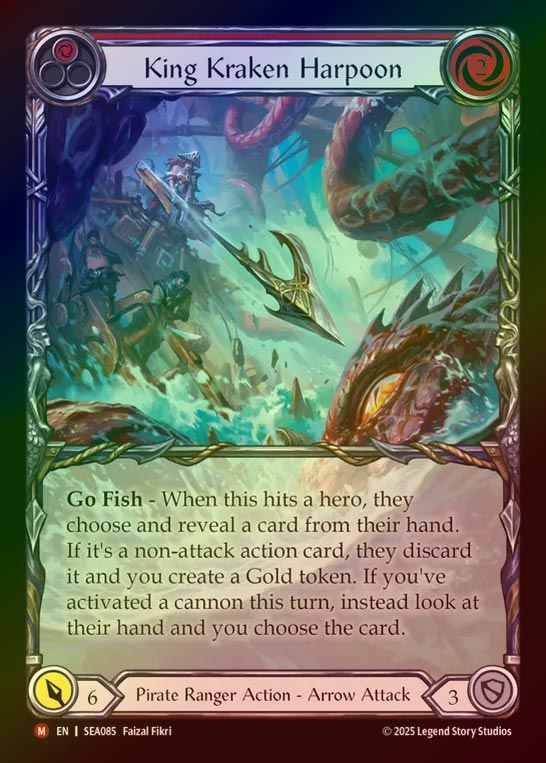 【RF】【EN】[Pirate Ranger] キングクラーケンの銛/King Kraken Harpoon (Extended Art)  [SEA085-M]