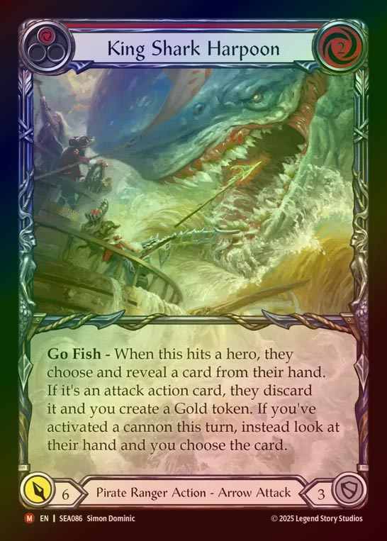 【RF】【EN】[Pirate Ranger] キングシャークの銛/King Shark Harpoon (Extended Art)  [SEA086-M]