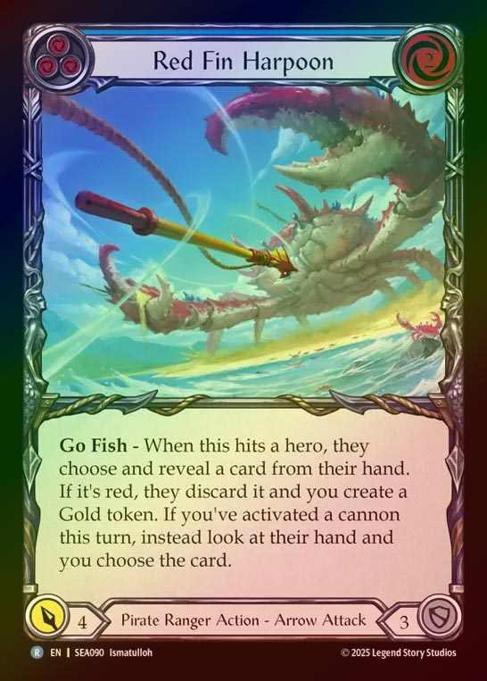 【RF】【EN】[Pirate Ranger] 赤鰭の銛/Red Fin Harpoon (blue)  [SEA090-R]