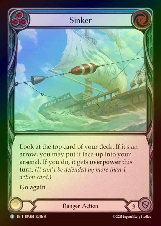 【RF】【EN】[Ranger] 釣り押し引き/Sinker (blue) [SEA105-R]