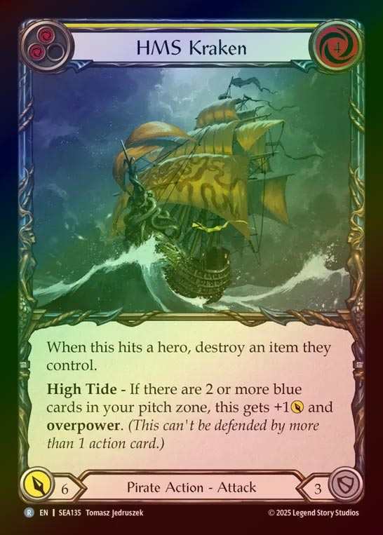 【RF】【EN】[Pirate] 荒名船クラーケン/HMS Kraken (yellow)  [SEA135-R]