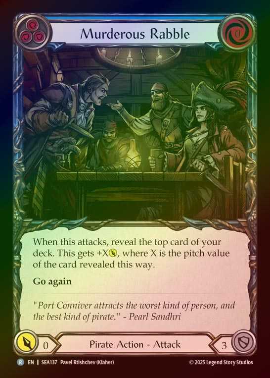 【RF】【EN】[Pirate] 凶悪な無秩序/Murderous Rabble (blue) [SEA137-R]