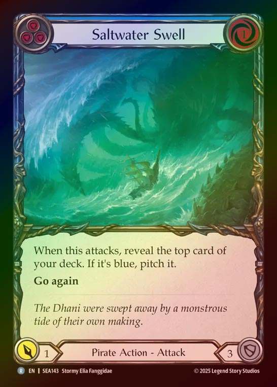 【RF】【EN】[Pirate] 海生のうねり/Saltwater Swell (blue)  [SEA143-R]