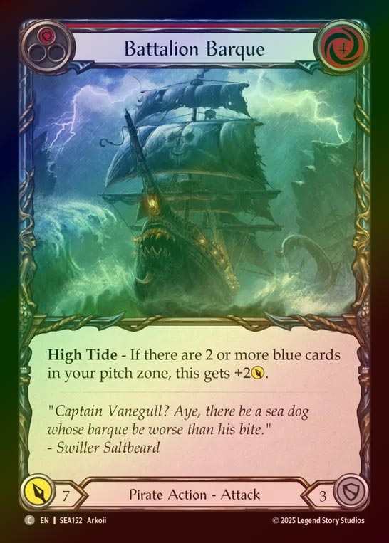 【RF】【EN】[Pirate] 戦隊帆船/Battalion Barque (red)  [SEA152-C]