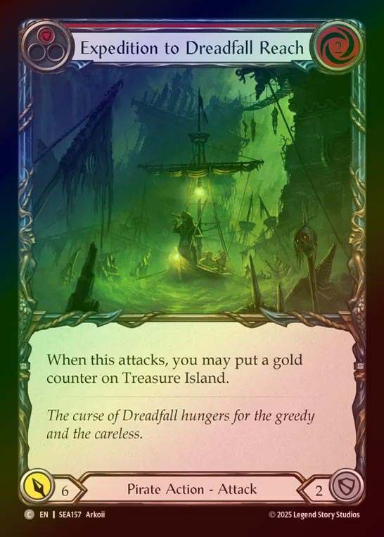 【RF】【EN】[Pirate] 凶兆海域の探検/Expedition to Dreadfall Reach (red)  [SEA157-C]