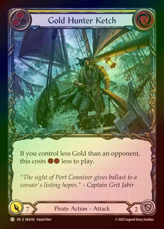 【RF】【EN】[Pirate] ゴールドハンターの縦帆船/Gold Hunter Ketch (yellow)  [SEA165-C]