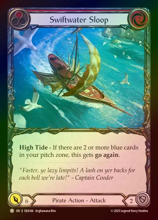 【RF】【EN】[Pirate] スウィフトウォーター・スループ/Swiftwater Sloop (red)  [SEA166-C]