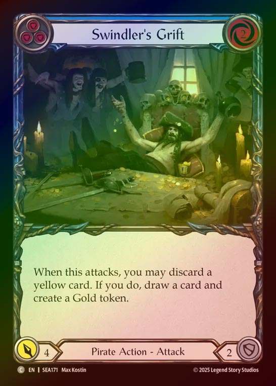 【RF】【EN】[Pirate] 海賊の一仕事/Swindler's Gift (blue)  [SEA171-C]