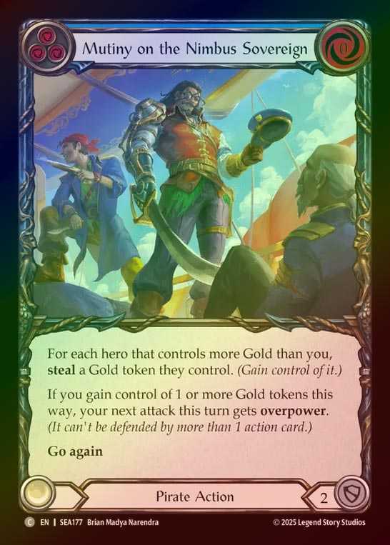 【RF】【EN】[Pirate] ニンバス・ソブリンでの反乱/Mutiny on the Nimbus Sovereign (blue)  [SEA177-C]
