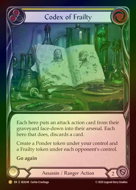 【RF】【EN】[Assassin Ranger] 虚弱症の魔本/Codex of Frailty [SEA248-L]