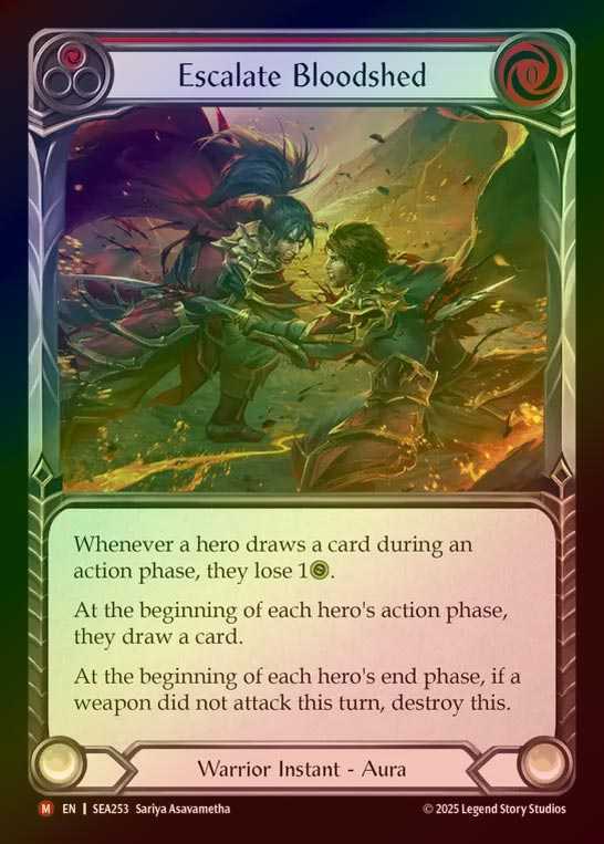 【RF】【EN】[Warrior] 流血の激化/Escalate Bloodshed [SEA253-M]