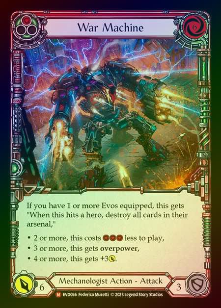 【RF】[Mechanologist] War Machine [EVO056-M] Rainbow Foil