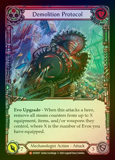 【RF】[Mechanologist] Demolition Protocol [EVO057-M] Rainbow Foil