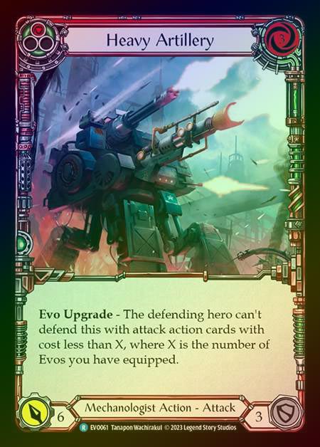 【RF】[Mechanologist] Heavy Artillery (red) [EVO061-R] Rainbow Foil
