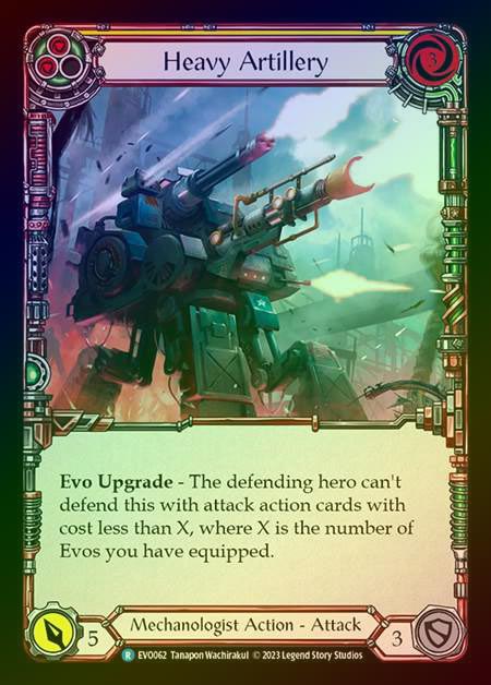 【RF】[Mechanologist] Heavy Artillery (yellow) [EVO062-R] Rainbow Foil