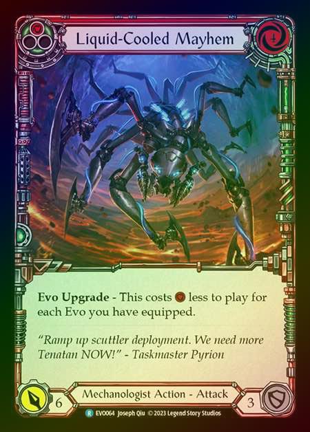 【RF】[Mechanologist] Liquid-Cooled Mayhem (red) [EVO064-R] Rainbow Foil