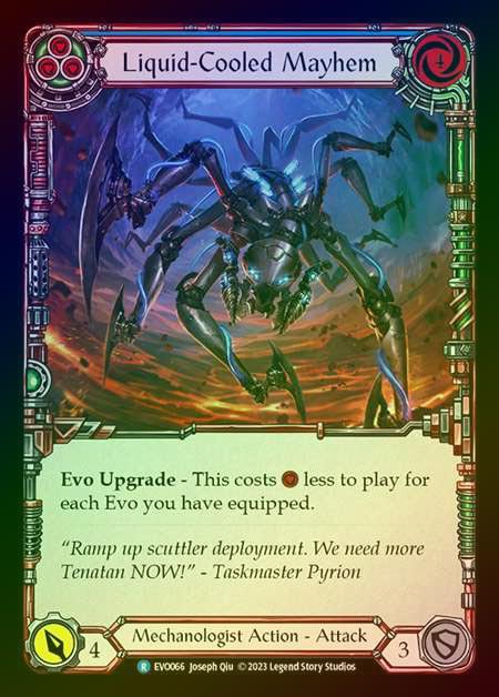 【RF】[Mechanologist] Liquid-Cooled Mayhem (blue) [EVO066-R] Rainbow Foil