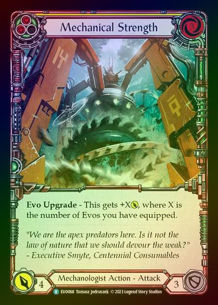 【RF】[Mechanologist] Mechanical Strength (yellow) [EVO068-R] Rainbow Foil