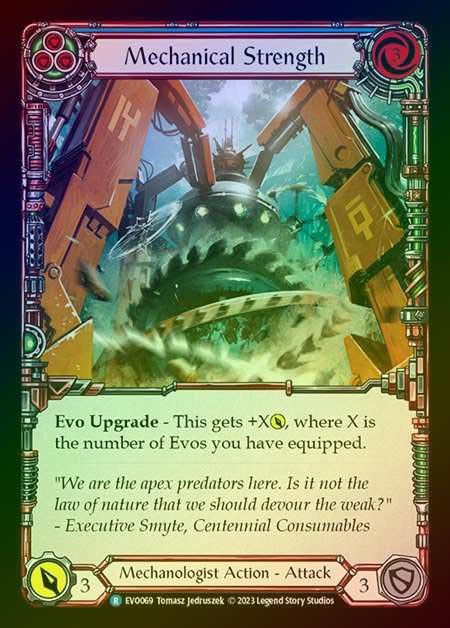 【RF】[Mechanologist] Mechanical Strength (blue) [EVO069-R] Rainbow Foil