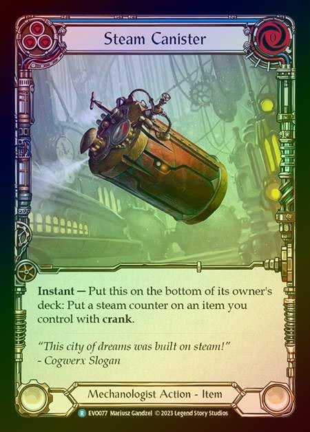 【RF】[Mechanologist] Steam Canister [EVO077-R] Rainbow Foil