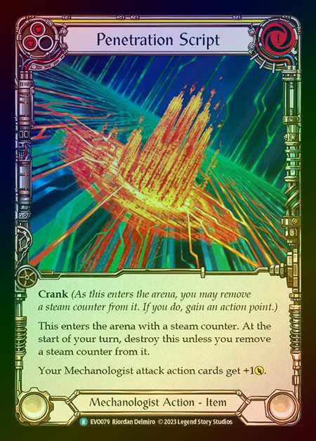 【RF】[Mechanologist] Penetration Script [EVO079-R] Rainbow Foil