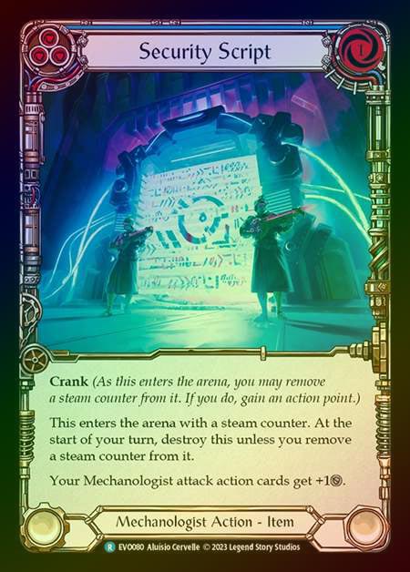 【RF】[Mechanologist] Security Script [EVO080-R] Rainbow Foil