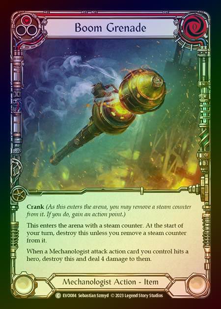 【RF】[Mechanologist] Boom Grenade (red) [EVO084-C] Rainbow Foil