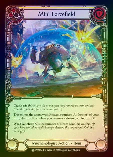 【RF】[Mechanologist] Mini Forcefield (yellow) [EVO094-C] Rainbow Foil