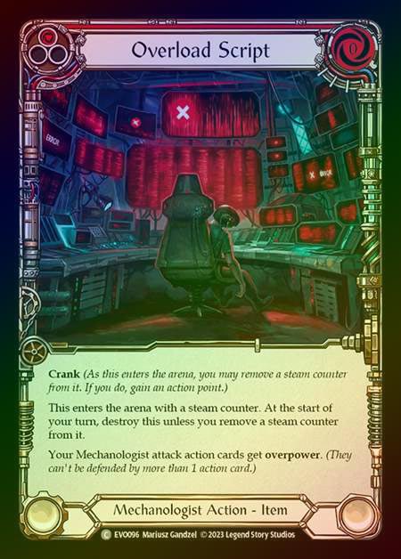 【RF】[Mechanologist] Overload Script [EVO096-C] Rainbow Foil