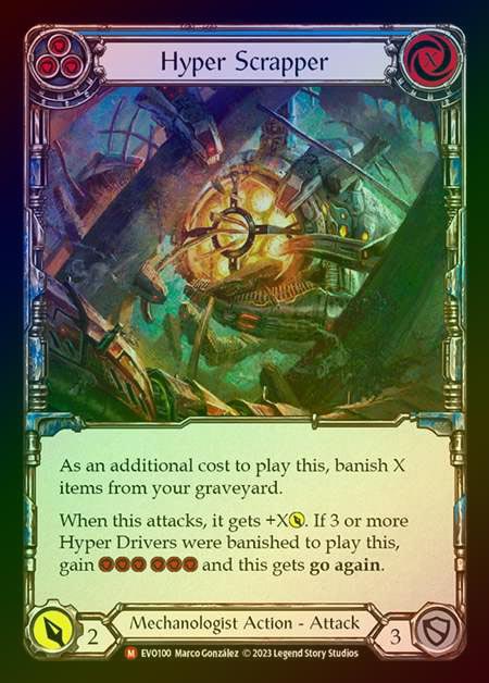 【RF】[Mechanologist] Hyper Scrapper [EVO100-M] Rainbow Foil
