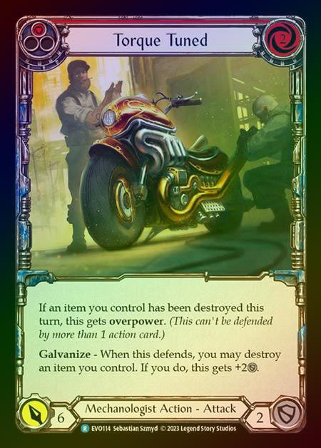 【RF】[Mechanologist] Torque Tuned (red) [EVO114-R] Rainbow Foil