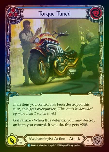 【RF】[Mechanologist] Torque Tuned (blue) [EVO116-R] Rainbow Foil
