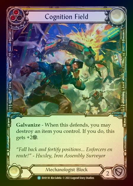 【RF】[Mechanologist] Cognition Field (yellow) [EVO118-R] Rainbow Foil
